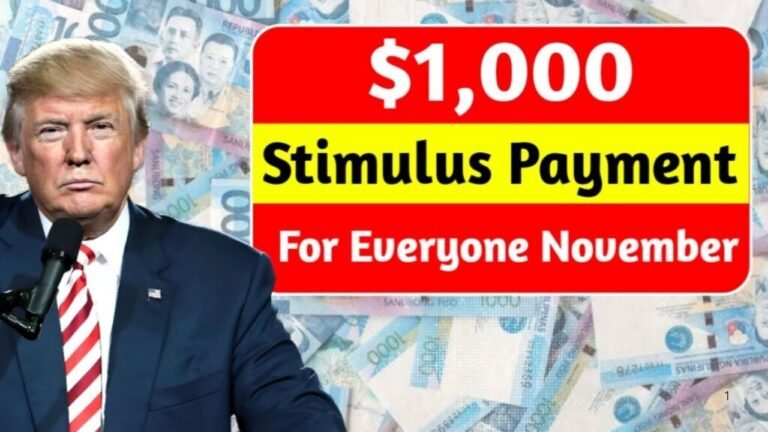 $1,000 Stimulus Payment November 2025: Key Updates, Eligibility, and Complete Guide
