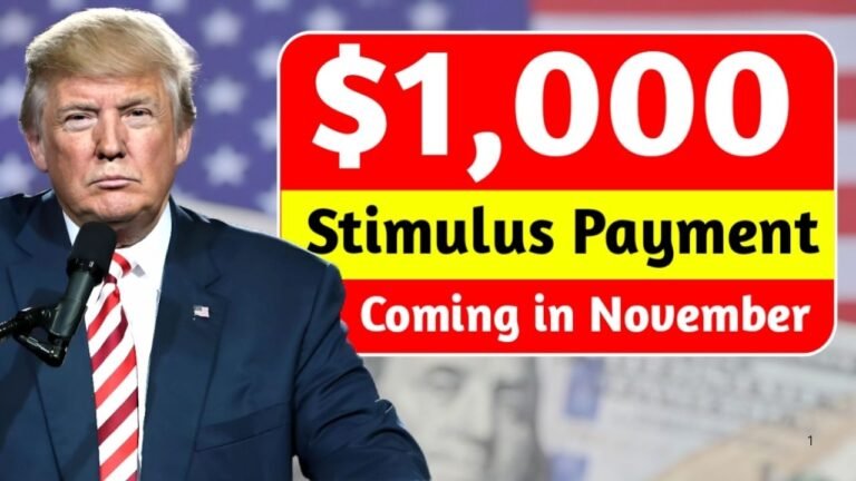 $1,000 Stimulus Payment in November 2025: Eligibility, Payment Schedule & How to Claim