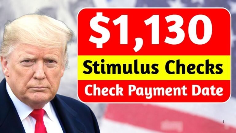 $1,130 Stimulus Checks 2025: Payment Dates, Eligibility & Latest IRS Updates