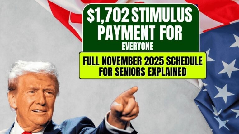 $1,702 Stimulus Payment for Seniors in November 2025