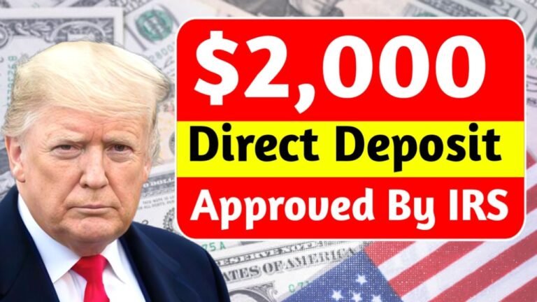 $2,000 IRS Direct Deposit Approved for November 2025 – Check Eligibility & Payment Dates