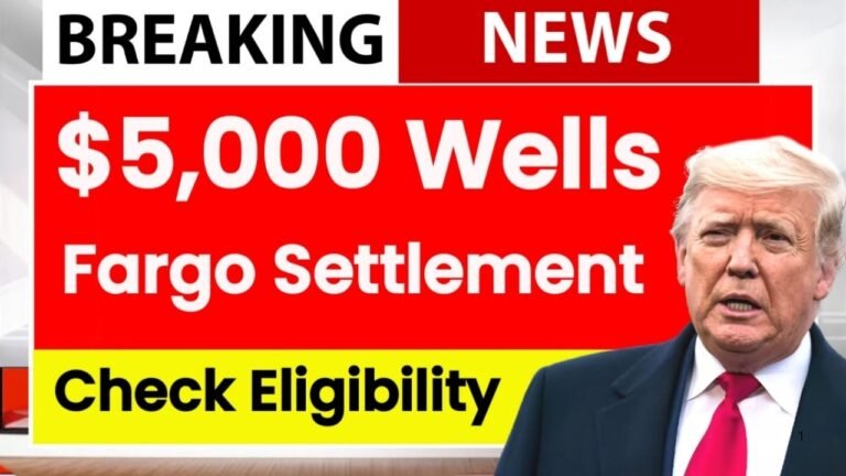 $5,000 Wells Fargo Settlement 2025: Eligibility, Payout Dates & How to Claim Your Money