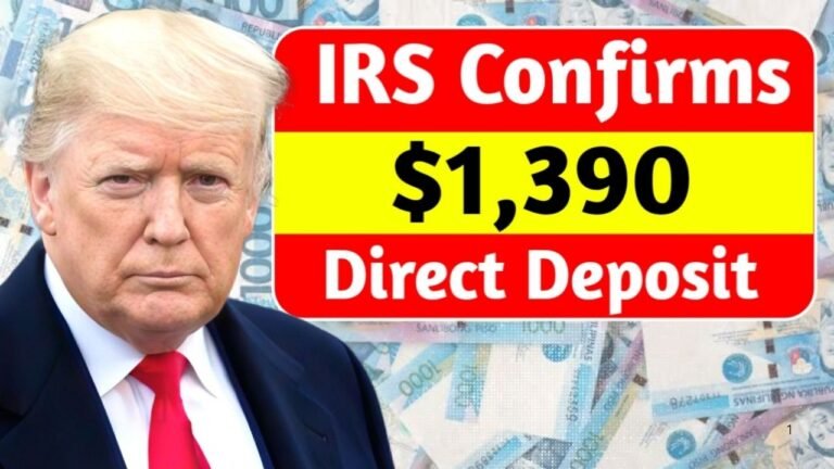 IRS $1,390 Direct Deposit Relief Payment in November 2025: Eligibility, Dates & Key Updates