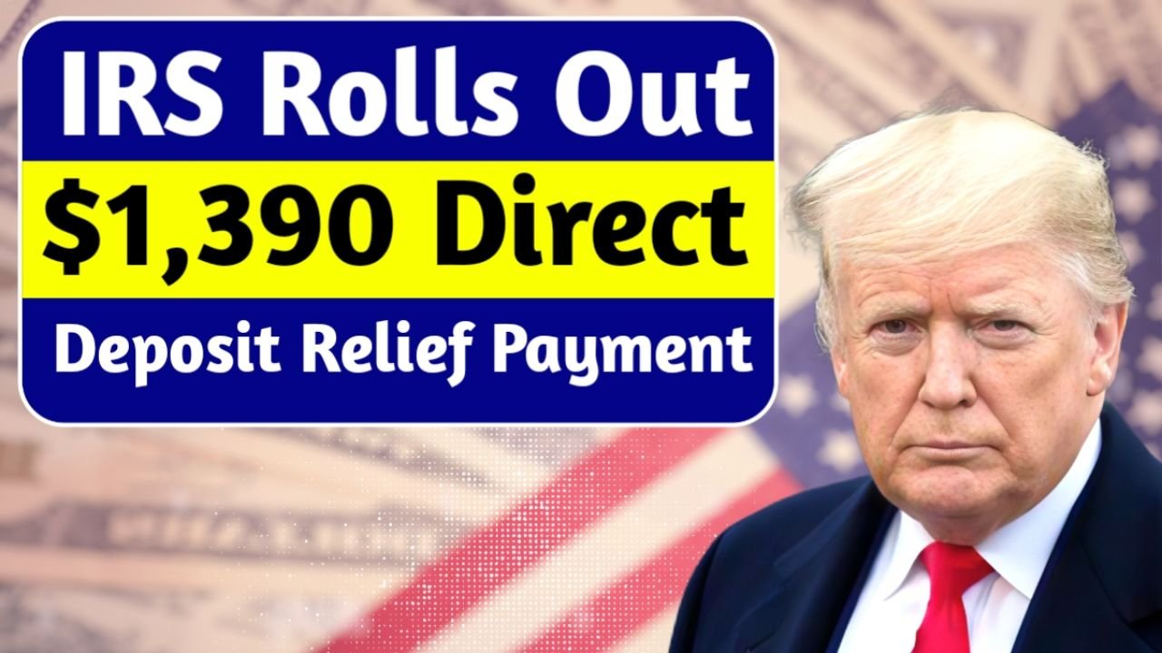 IRS Releases $1,390 Direct Deposit Relief for November 2025: Eligibility, Payment Dates & Complete Guide