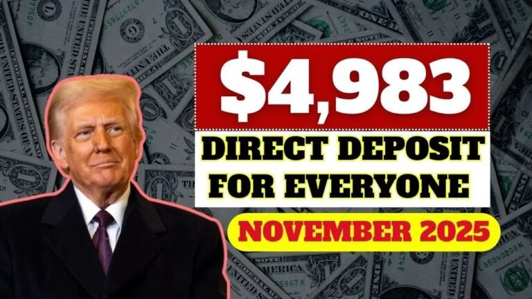 US $4,983 Direct Deposit in November 2025: Eligibility, Payment Dates & Important Updates
